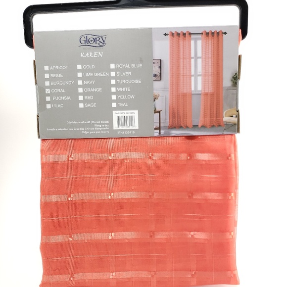 Karen Sheer Grommet-Top Single Curtain Panel_CLSHR - Picture 5 of 7